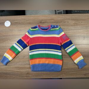 Polo Ralph Lauren Striped Cotton Crew neck Sweater- Size 5